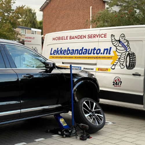Lekke band op zondag